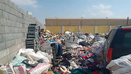 أمانة جدة تضبط موقعا عشوائيا لتخزين الملابس في حي القوزين