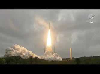 صاروخ “أريان 5” يضع بنجاح التلسكوب الفضائي “جيمس ويب” في مسار مداره النهائي
