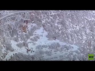 إنقاذ 21 شخصا عالقا في الهواء في أعالي جبل أمريكي