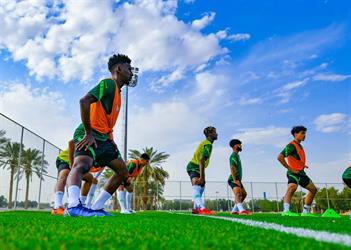 الأخضر الأولمبي للاعبي دوري يلو يواصل تدريباته في معسكر الرياض