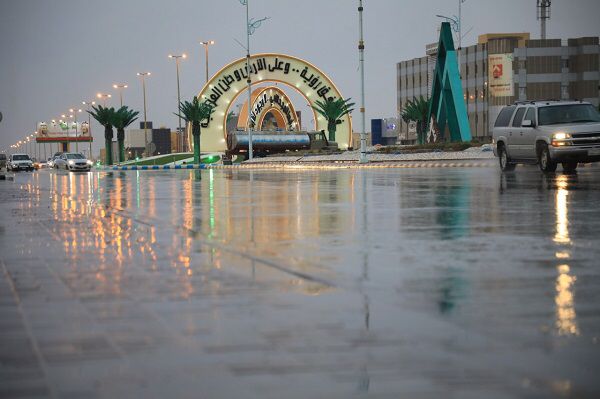أمطار  على محافظة طريف