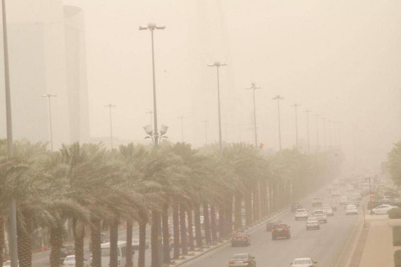 “الأرصاد”: استمرار العوالق الترابية على الرياض والمناطق الجنوبية