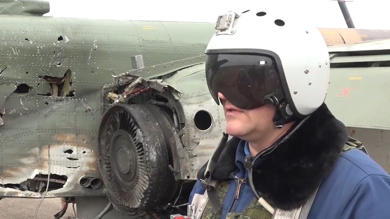 فيديو.. طيار روسي يتمكن من الهبوط رغم إصابة طائرته بصاروخ