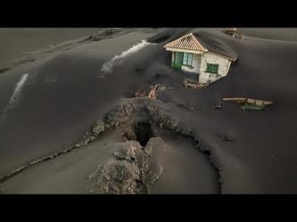 هكذا بدت منازل جزيرة لابالما بعد توقف البركان