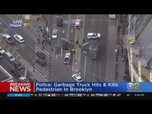 وفـاة شخص في مدينة بروكلين الأمريكية صدمته شاحنة نقل قمامة
