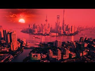 تحول السماء إلى اللون الأحمر بشكل مفاجئ في الصين