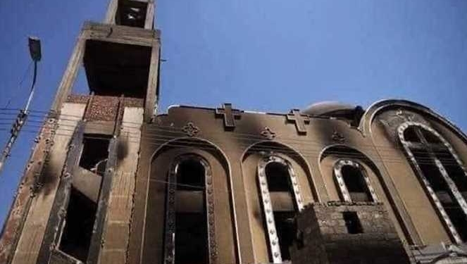 إصابة 55 شخصًا على الأقل في حريق بأحد الكنائس المصرية