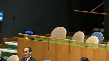 الوفد اليمني ينسحب من جلسة الأمم المتحدة خلال إلقاء الرئيس الإيراني كلمته أمام الجمعية (فيديو)