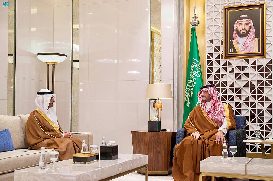 الأمير عبدالعزيز بن سعود يستقبل الأمين العام لمجلس التعاون الخليجي