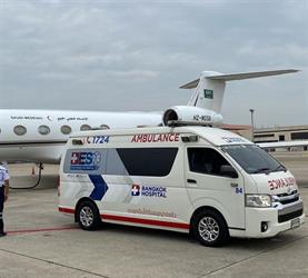 نقل مواطن بطائرة الإخلاء الطبي من تايلاند إلى المملكة لاستكمال علاجه