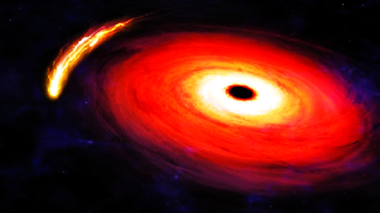 توهج ناتج عن تمزق نجم يكشف عن ثقب أسود