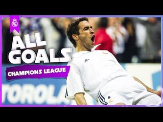 جميع أهداف راؤول جونزاليس مع ريال مدريد في دوري أبطال أوروبا