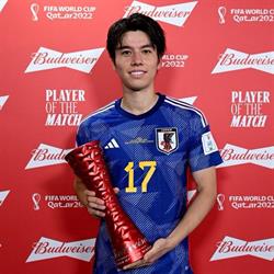 "آو تاكانا" يفوز بجائزة رجل مباراة اليابان وإسبانيا في كأس العالم 2022

