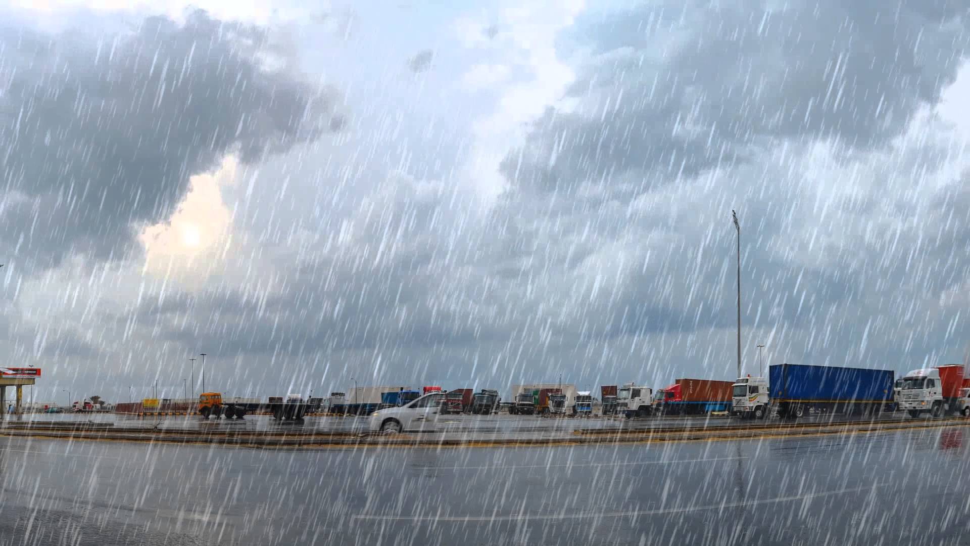 فيديو.. هطول أمطار غزيرة مصحوبة بعواصف رعدية على الرياض