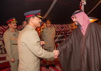 خلال لقائهما بالعلا.. ولي العهد وقائد الجيش الباكستاني يستعرضان العلاقات الثنائية (صور)