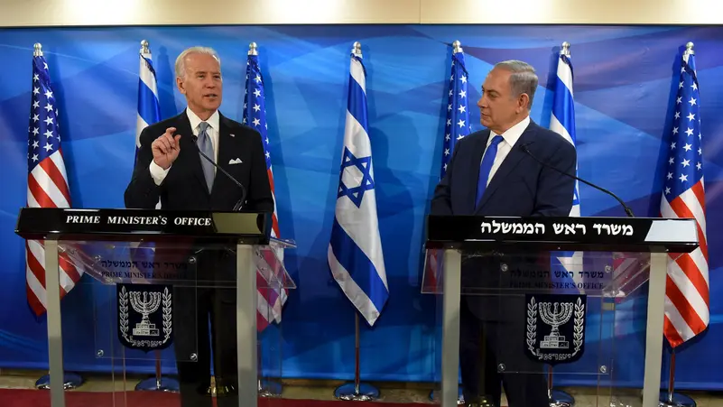 بايدن ونتنياهو يبحثان خفض التوتر بين الفلسطينيين والإسرائيليين