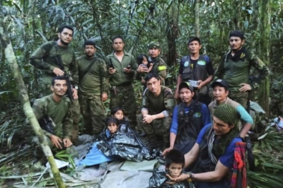 بعد 5 أسابيع.. العثور على 4 أطفال تحطمت طائرتهم بكولومبيا