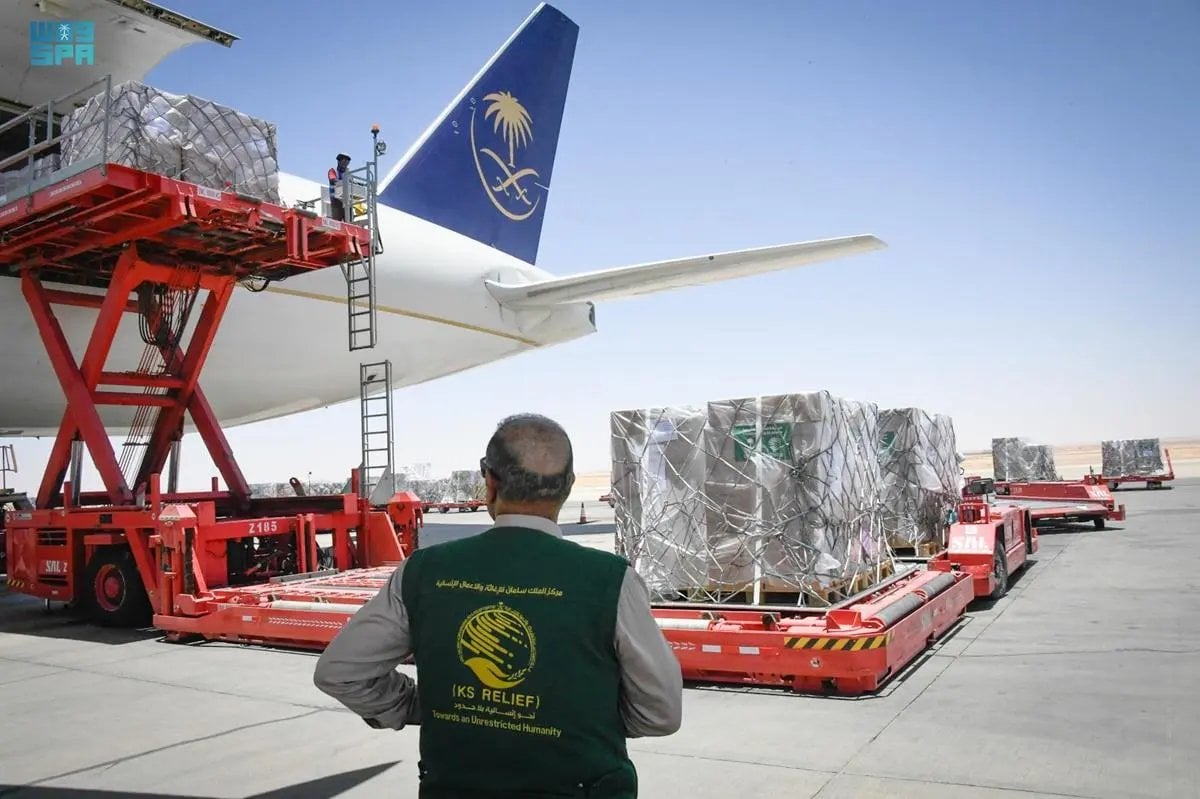 مغادرة الطائرة الإغاثية السعودية الثالثة إلى ليبيا لمساعدة متضرري الفيضانات
