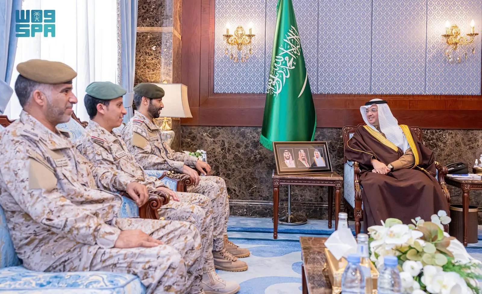 محافظ الأحساء يستقبل قائد كتيبة الدفاع ضد أسلحة التدمير الشامل الأولى بالمحافظة