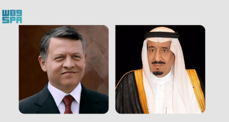 ملك الأردن يهنئ خادم الحرمين الشريفين بمناسبة ذكرى يوم التأسيس