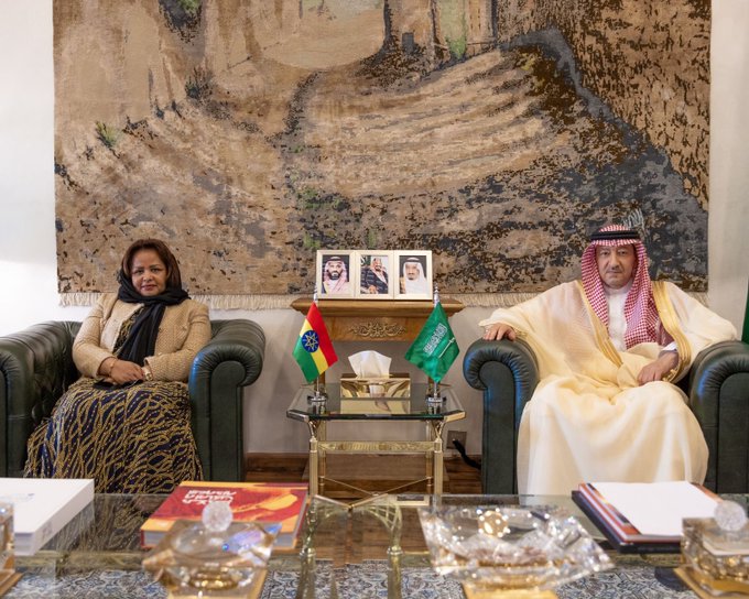 نائب وزير الخارجية يستقبل وزيرة الدولة بوزارة الخارجية الإثيوبية