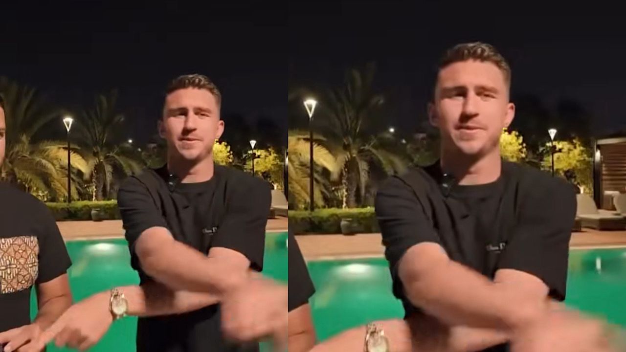 لابورت يرد على مشجع حاول تقليد احتفاليته .. فيديو