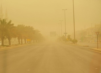رياح مثيرة للأتربة على 6 مناطق