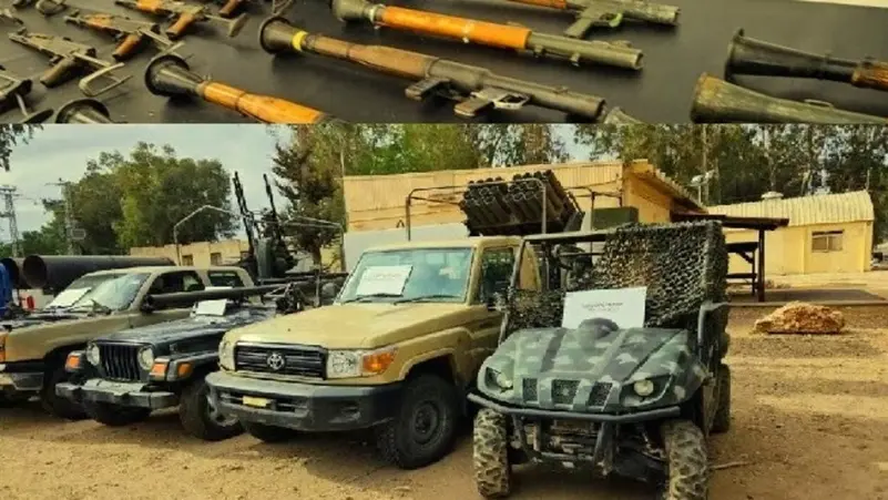 الجيش الإسرائيلي يعرض 60 ألف سلاح استولى عليها من حزب الله بشهرين
