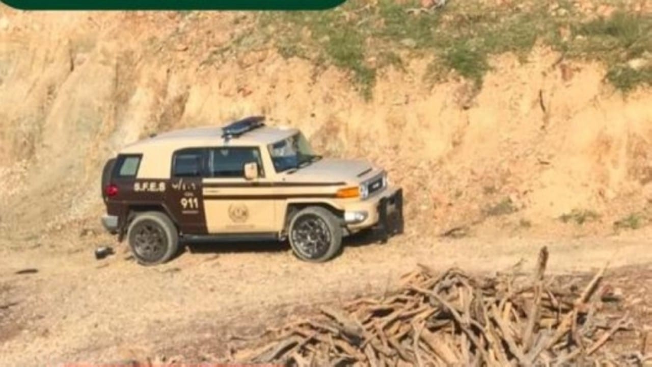 سقوط شاحنة صغيرة من أعلى جسر في الرياض .. فيديو